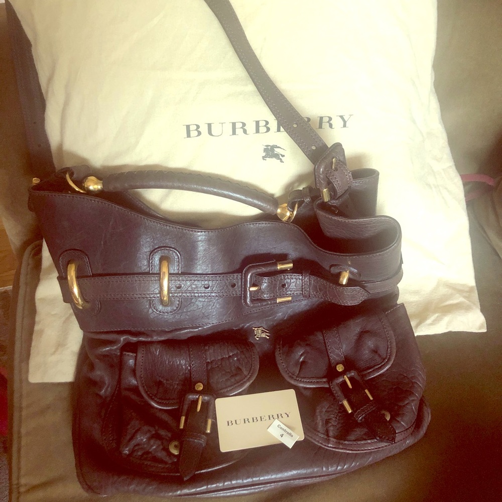 Burberry leather baggy